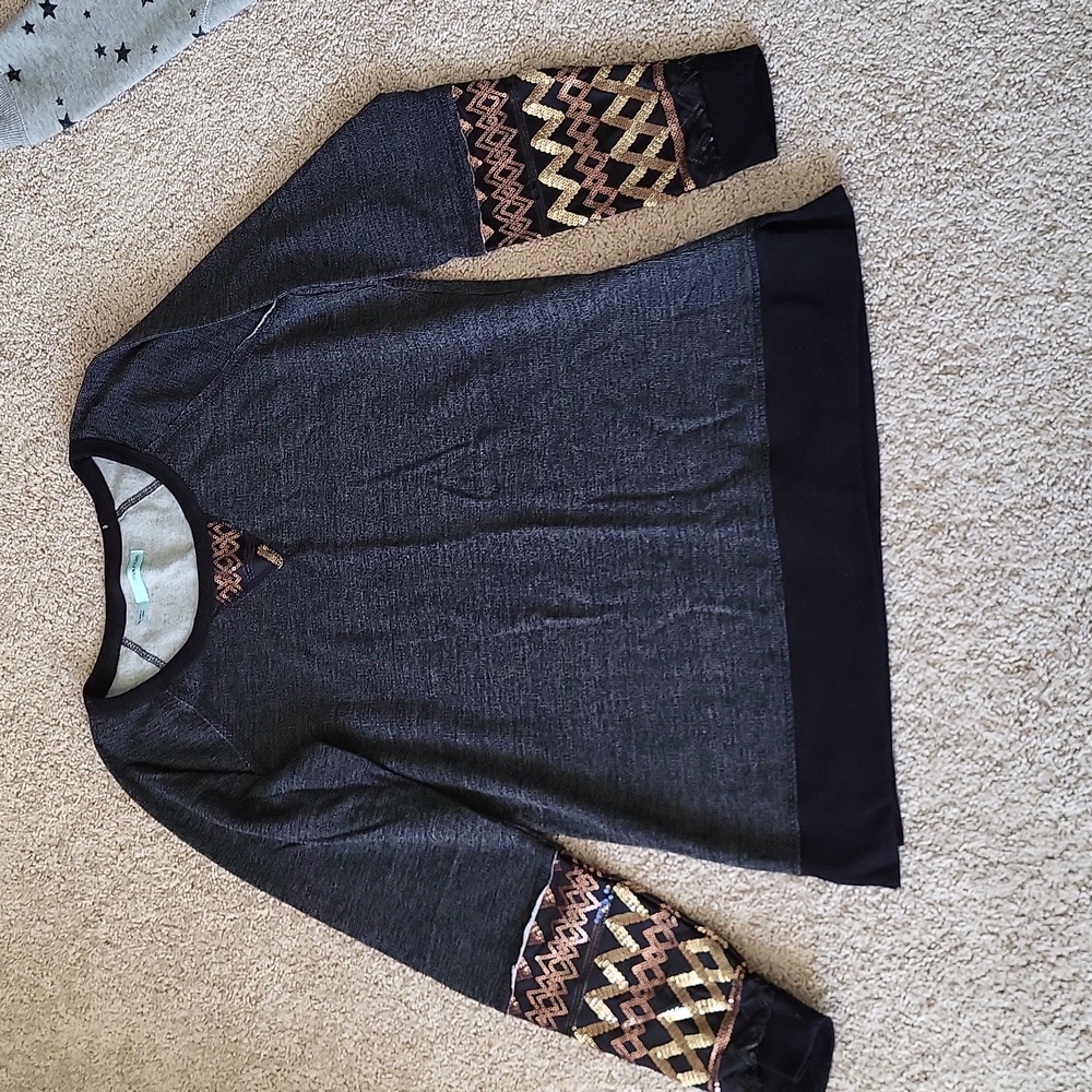 Sequin embellished sweater top